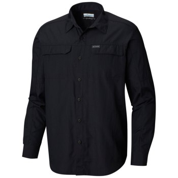 Columbia Silver Ridge 2.0 Long Sleeve Big, Camisa Negros Para Hombre | 278364-ZIV